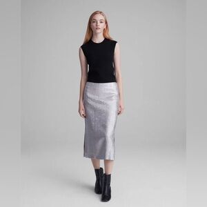 Metallic Midi Skirt (size 2)